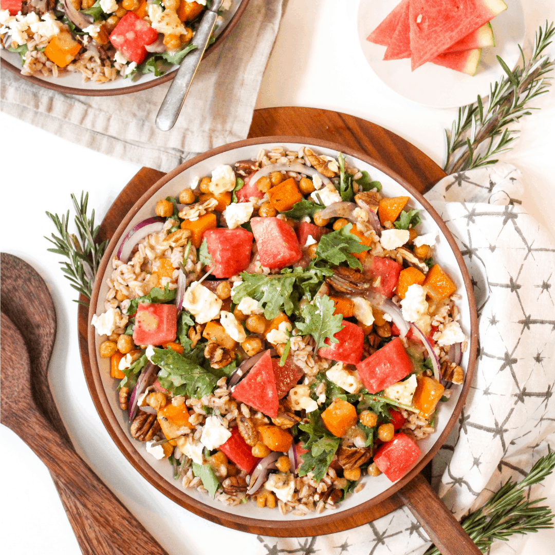 Salad mùa thu với dưa hấu